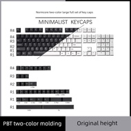Keycaps custom keycap Two-Color Molding Minimalist Black Minimalist White keycap PBT Cherry Original