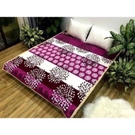 Sheepskin bed carpet, velvet bed carpet, multi-purpose, 3-layer bed carpet - White Cotton Material)