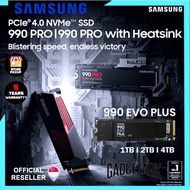 Samsung 990 PRO I 990 PRO with Heatsink I 990 EVO Plus PCle 4.0 NVMe M.2 SSD 1TB I 2TB I 4TB