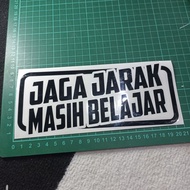 Sticker keeps distance still learns car