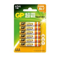 超霸 - GP特強鹼性電池 AAA 12粒裝 新舊包裝隨機發 [GPPCA24AU150][C25]