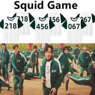 Squid Game Cosplay Korean Shirt Teleplay Costume Li Zhengjae Same T-shirt 456 218 001 T Murah Teens