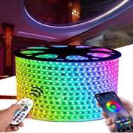 3-20M RGB LED Strip Light Remote Bluetooth Phone APP Control Waterproof RGB SMD 5050 Strip LIght