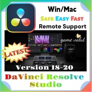 DaVinci Resolve Studio 20/19/18: Video Editor|Full Verson|Win/ Mac OS