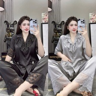 HCM HCM HCM | Women's plain pajamas with basic lace