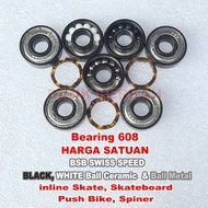 Bearing 608 SWISS SPEED Inline BearingBSB Push Bike Spinner SkateboardSkate