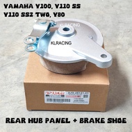 Y100 Y110 Y80 SS2 REAR BRAKE HUB PANEL SET HUB BREK COVER BELAKANG SPORT Y110SS SS110 SS TWO BREK HU