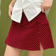 Chân váy ngắn nữ họa tiết chấm bi Sohee Miều Est.2013 dáng chữ A thời trang