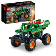 LEGO Technic Monster Jam Dragon, Monster Truck Toy for Boys and Girls, 2 in 1 Racing Pull Back Car f