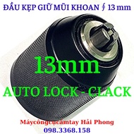 Đầu măng gianh 10-13mm Vỏ THép ( Auto-lock ) . Đầu kẹp mũi khoan 10-13 mm Vỏ Sắt Vỏ Bọc Nhựa