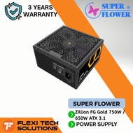 Flexi tech Super Flower Zillion FG Gold 750W/650W ATX 3.1 POWER SUPPLY