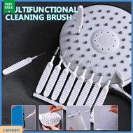 canaan|  1 Set Nylon Cleaning Brush Effective Anti-clogging Spiral Design Multi-use Shower Head Brush for Home