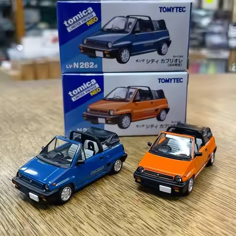 Tomytec Tlv 1:64 Honda City Convertible 84 N262 Alloy Car Model Static Simulation Ornament Adult Col