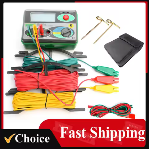 DY4100 Digital Earth Ground Resistance Meter Megohmmeter 0-2000 Ohm Instruments Inspection Electrici