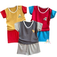 Infant Tshirt and Short Combi for Boy 3-12 Months Old Cotton Spandex Baby Boy Newborn Baby Clothing 