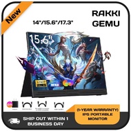 [RAKKI GEMU] Portable Monitor 100%sRGB / 144Hz For PC / PS5 / Nintendo Switch / Xbox