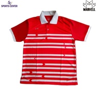 Marvell Dri-Fit Sports T-Shirt Denmark RedPOLO / White
