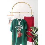 พร้อมส่งเสื้อยืดโอเวอร์ไซส์ ซาร่า coca cola women tshirt