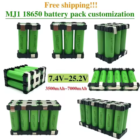 2s1p 3s1p 3s2p 4s2p 5s2p 6s2p 4s1p 8.4v 7.4V 12V 16.8v 18V MJ1 Battery Pack 18650 3500 MAh Battery f