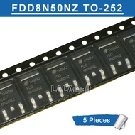 &5pcs FDD8N50NZ TO-252 FDD 8N50NZ 8N50 TO252 SMD N-channel 8A/500V MOSFET Transistor new