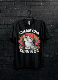 Chlamydia Survivor Shirt Gift For WomanFunny Cat Meme SweatshirtHealth HoodieSarcastic ReproductiveT