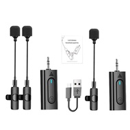 Wireless Stand Microphone System 2.4G Lapel Mic Headset Mic With LED Display Wireless Microphone System For Camera Stage Speakers Multi-Media Equipment honest