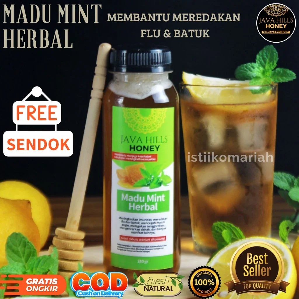 JAVA HILLS MADU MINT HERBAL BATUK MURNI By JAVA HILLS HONEY MADU ASLI PREMIUM