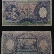 Uang Kuno Indonesia 1000 rupiah 1958