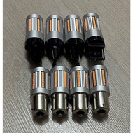 1 LED car turn signal light bulb T20 FLAT FOOT 7440 / LED car turn signal ROUND FOOT BAU15s