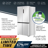 PRISM+ PureFresh FDR 570 | 570L Four Door Refrigerator | True Total No-Frost | Multi-Zone Cooling |