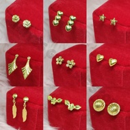 US 10K GOLD EARRINGS 10K US FANCY GOLD HYPOALLERGENIC STUD EARRINGS(70-74) Gold Earring Hypoallergen
