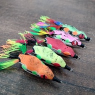 SOFT FROG SKIRT STANDING ORANGE PEEL 4'5CM AND 5CM MECCA LURE