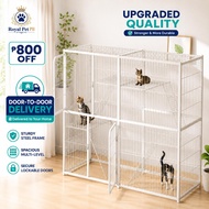 【Local delivery】Cat Cage 3/4 Layer Extra Large Space Assemblable For 3-8 Cats Enclosure