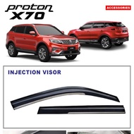 Proton x70 x 70 stainless steel side windoor sun rain door visor cover lip guard bodykit body kit