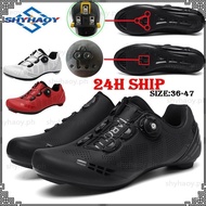 COD ！Cycling Shoe Ultralight Carbon Fiber Cycling Shoes Cleats Shoes Non-slip Road Bike Shoes Breathable Self-Locking Pro Racing Bicycle Shoesand Cleat Shoes Q21U