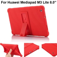 สำหรับHuawei Mediapad M3 Lite 8 8.0นิ้วCPN-W09 AL00 L09กรณีซิลิโคนยืนปก case