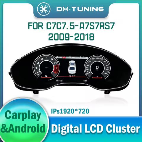 Digital Dashboard Cluster For AUDI A7 S7 RS7 C7 C7.5 2009-2018 Years Variant virtual Instrument Pane