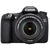 [USED in Japan] Canon Digital SLR Camera EOS70D Lens Kit EF-S18-135mm F3.5-5.6 IS STM Included Black