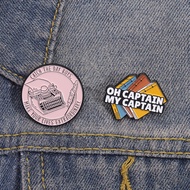 "Dead Poets Society" Enamel Brooch Fashion Clothing Accessories Backpack Badge Jewelry Gift