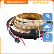 Led Stickers WS2812B 5V LED 5050 RGB 60 LED / m IP30 With Control Via App - T.KHO LED 3C