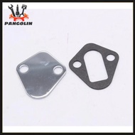 Chrome Steel Big Block Chevy Fuel Pump Block Off Plate With Gasket SI-AT11315 For chevy 396 402 427 