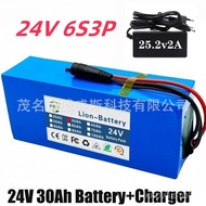 🔥24V 30Ah 6S3P 18650Lithium battery pack Electric bicycle moped battery Hot Sale🌞