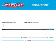 Pry Bar 45 inches เหล็กงัดด้ามไขควง ยาว 45 นิ้ว Channellock
