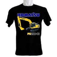 KATUN Kaoskaoscorp - Komatsu PC200 Heavy Equipment T-Shirt - Cotton Material - O-Neck - Sizes 3XS to
