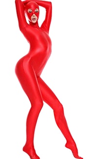 LinvMe Women's Synthetic Latex Full Body Catsuit Zentai