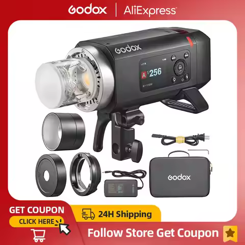 New Godox AD400Pro II All-in-One Outdoor Flash 400Ws Li-on Battery TTL HSS Flash Light with Built-in