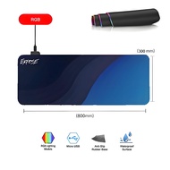 Climber Glowing Symphony แผ่นรองเมาส์เกมมิ่ง RGB สีดำ ขนาด 300x800mm พร้อมไฟ LED สปีดสุดหรู