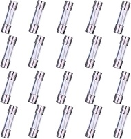 HUAREW F8AL250V Pack of 20 5 x 20 mm Fast Glass Fuse 8A 250V 0.2 x 0.78 Inch Time Delayed Fuse (Pack