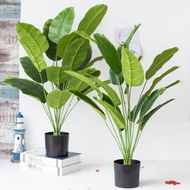 24/18/12 leaves potted plant decorative tree viral artificial banana tree fake plastic palm tree/Yuc