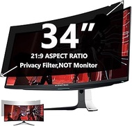 34 Inch Privacy Screen Filter for Computer Ultrawide 21:9 Curved Monitor- Privacy Shield and Anti-Gl